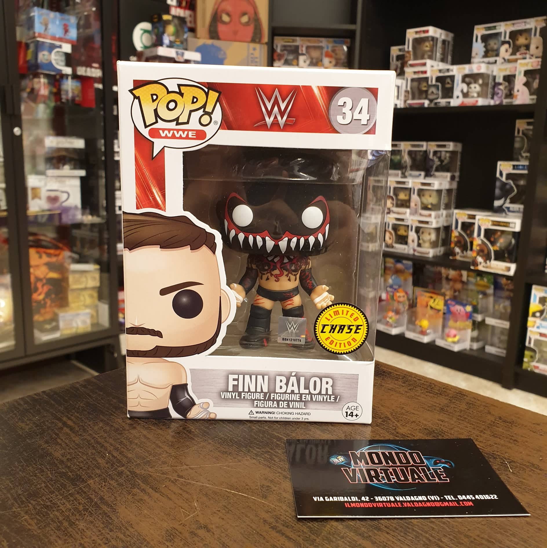 Funko Pop Finn Balor Chase Edition WWE n 34 MONDO VIRTUALE
