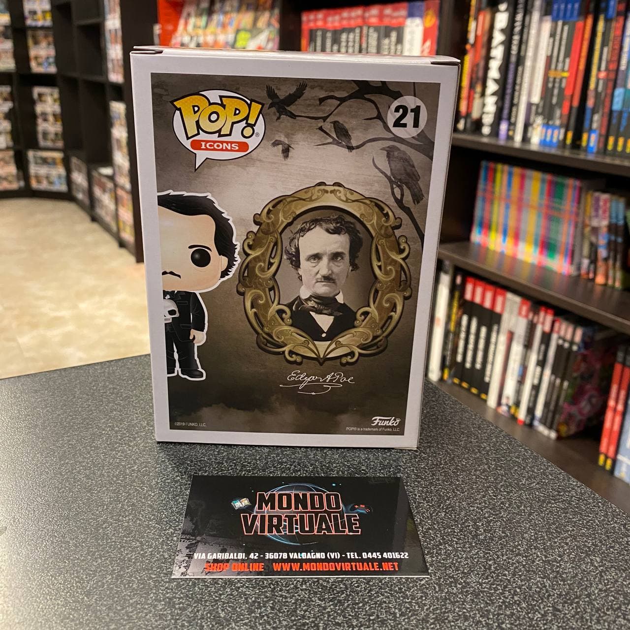Funko Pop 21 Edgar Allan Poe MONDO VIRTUALE