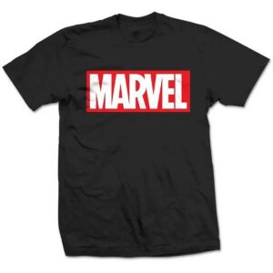 Marvel Logo - Black T-Shirt - Varie Taglie - Marvel