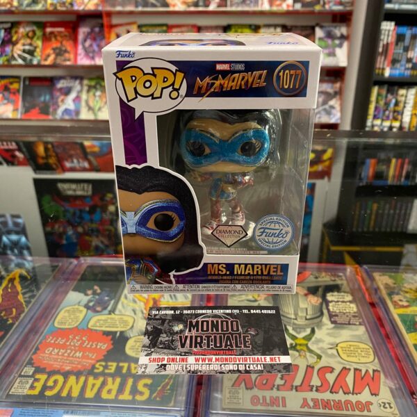 Funko Pop 1077 Ms. Marvel Diamond Collection Special Edition - Marvel Studios