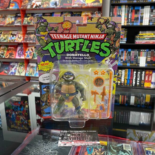 Donatello with Storage Shell - Classic Teenage Mutant Ninja Turtles - TMNT - Playmates Toys
