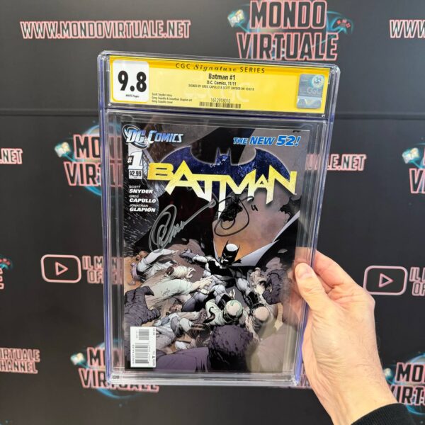 Batman #1 The New 52 CGC Comics 9.8 doppia firma Greg Capullo e Scott Snyder - Dc Comics